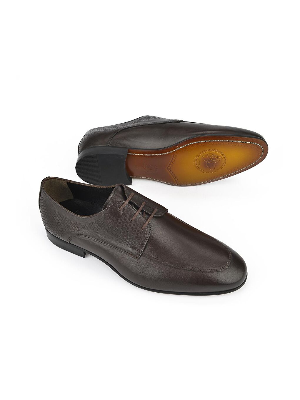 Kahverengi Erkek Hakiki Deri Ayakkabı 13192 16941 Kahve-3