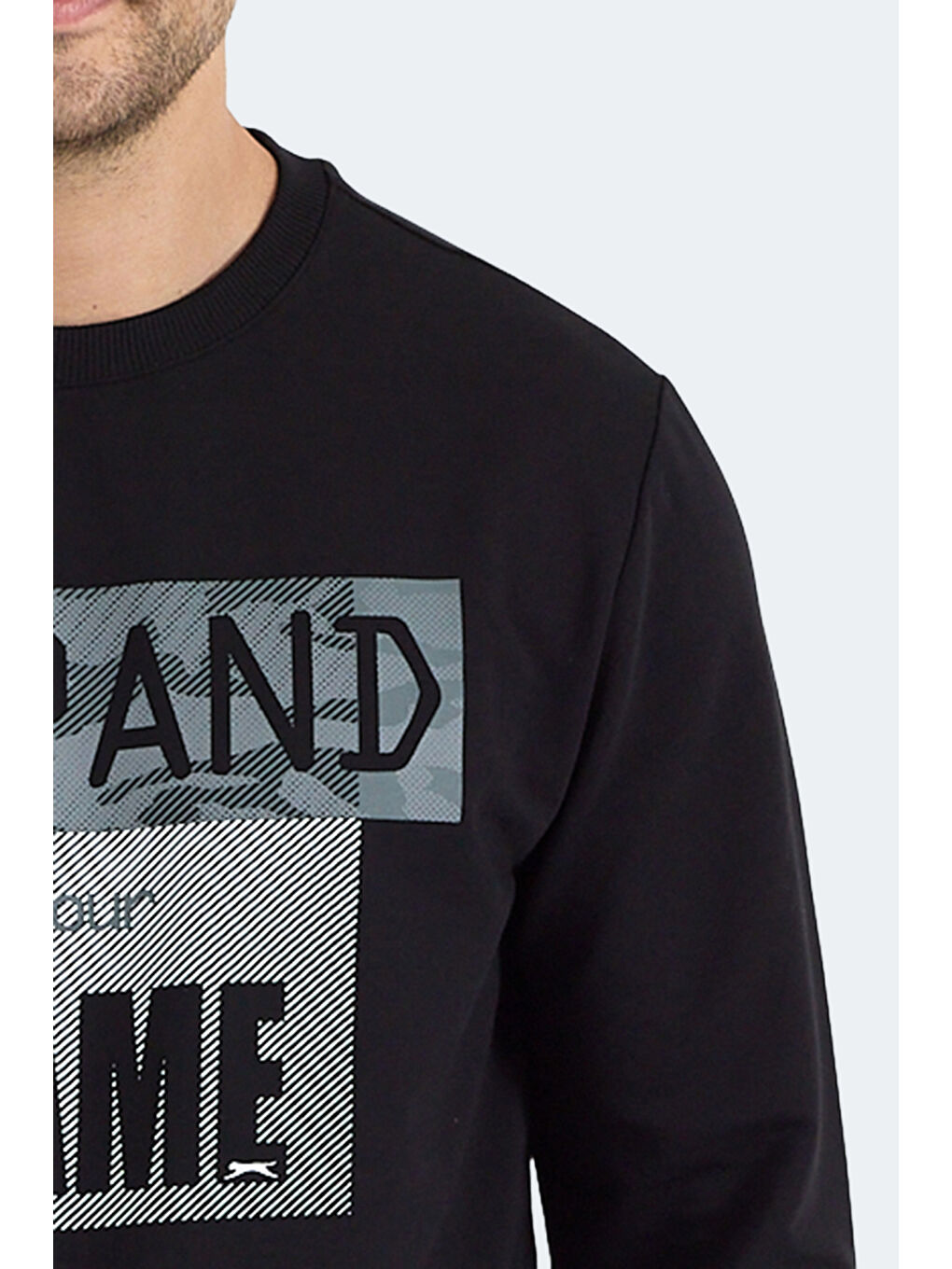 RUBIO Erkek Siyah Sweatshirt-1