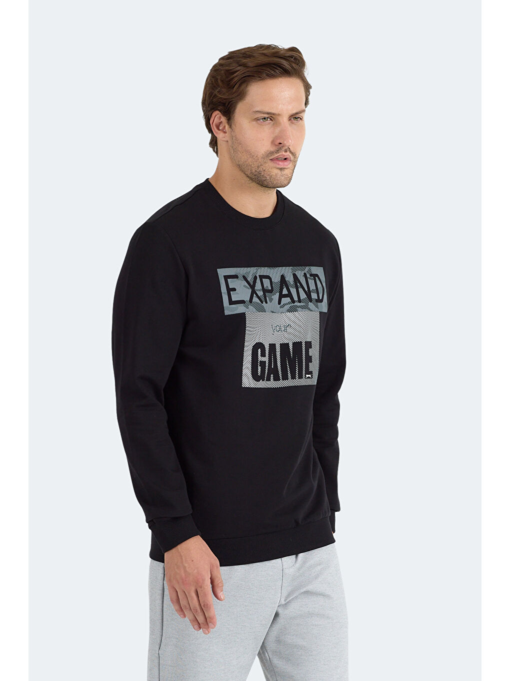 RUBIO Erkek Siyah Sweatshirt-4