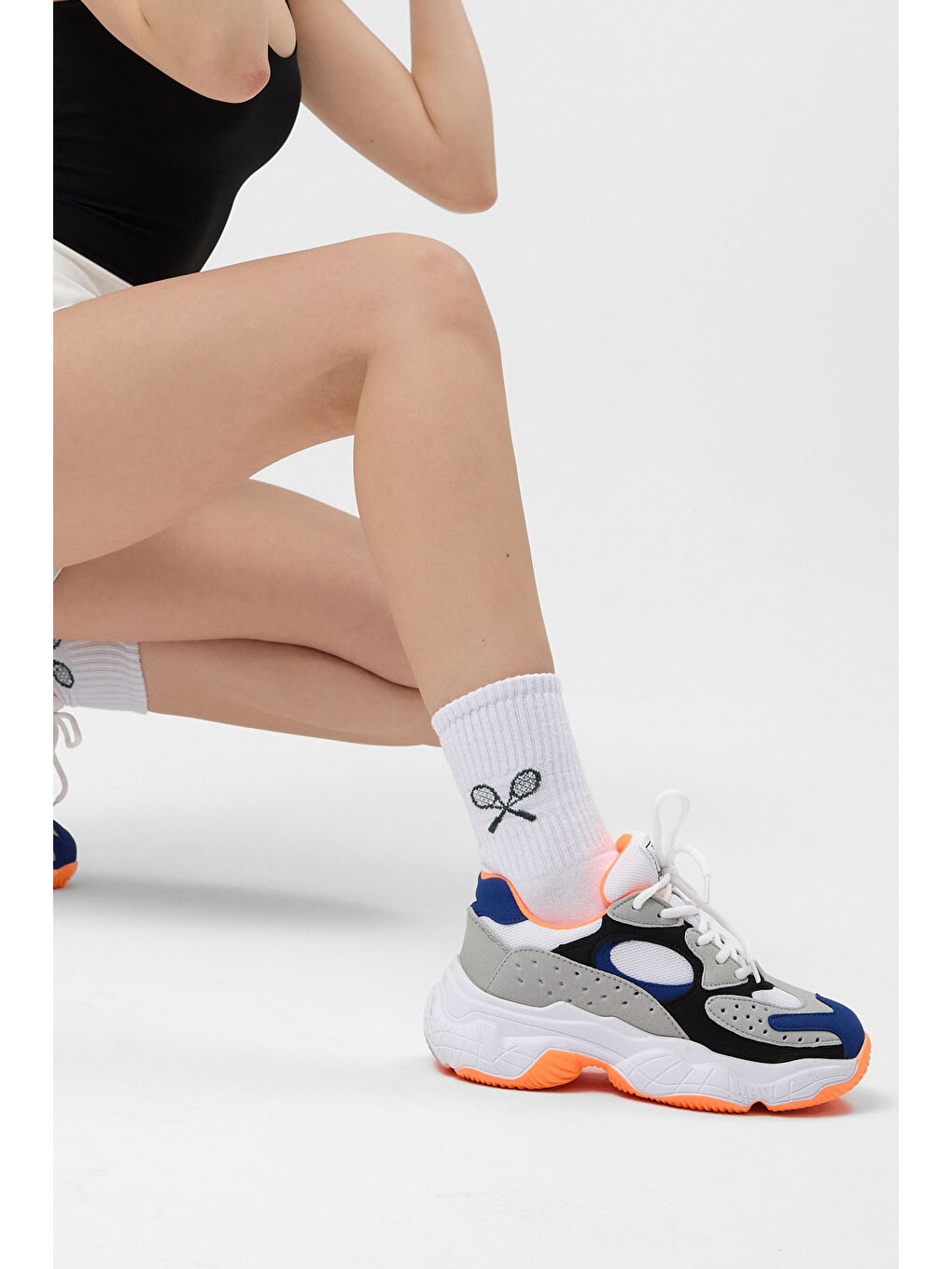 Gri Kadın Buz Sax Spor Ayakkabı Tb284-1