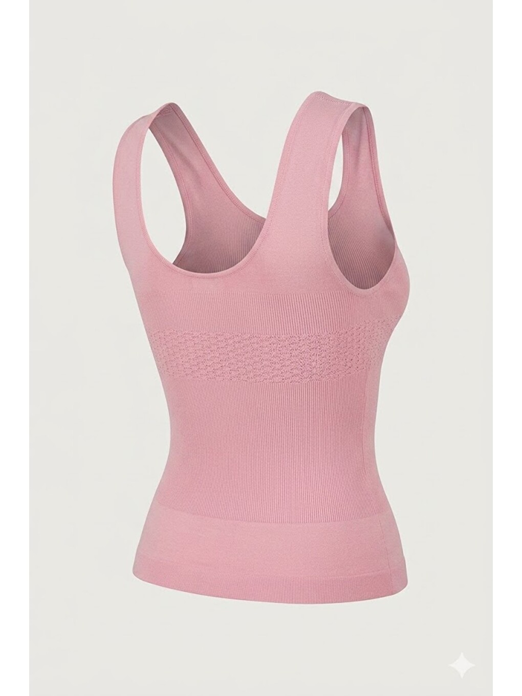 C15012 Dikişsiz Toplarlayıcı Atlet Pembe-1