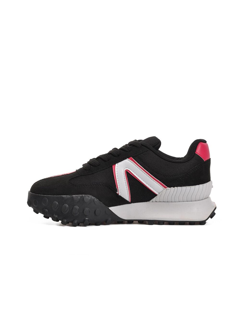 Juno Siyah-Kırmızı Kadın Sneaker-1