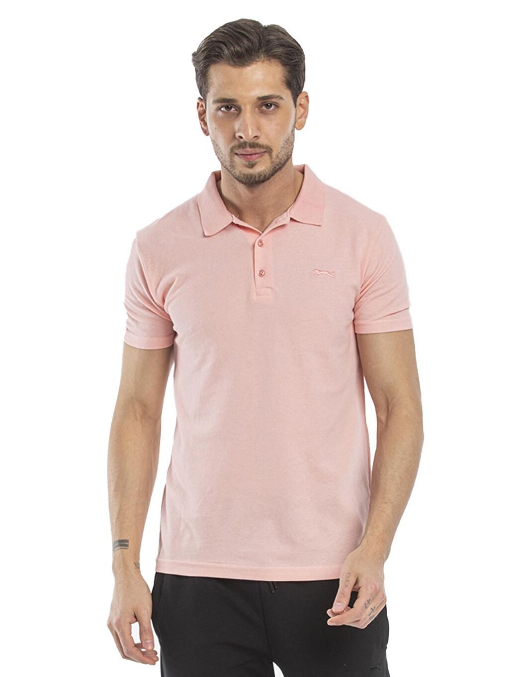 SLAZENGER Pudra Pembe SOHO Erkek T-Shirt Pudra