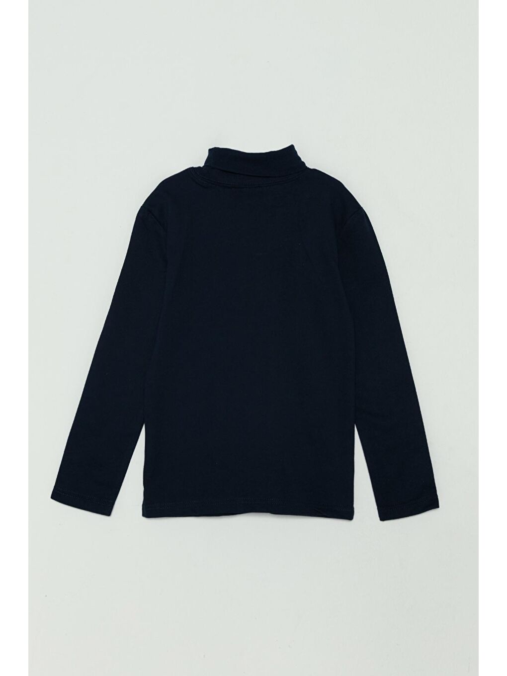 Lacivert Balıkçı Yaka Uzun Kol Erkek Çocuk Sweatshirt-1