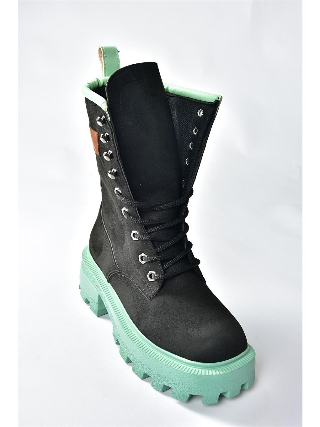 L9739160 Siyah/Yeşil Kadın Bot-2
