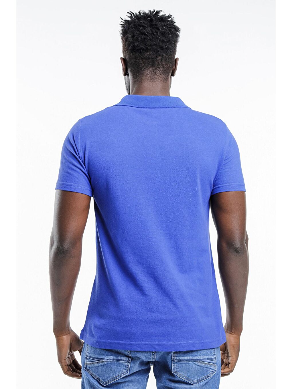 SOHO Erkek %100 Pamuk Tişört Saks Mavi-2