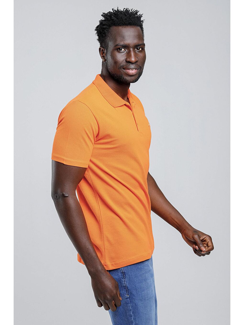 SOHO Erkek %100 Pamuk Tişört Turuncu-3