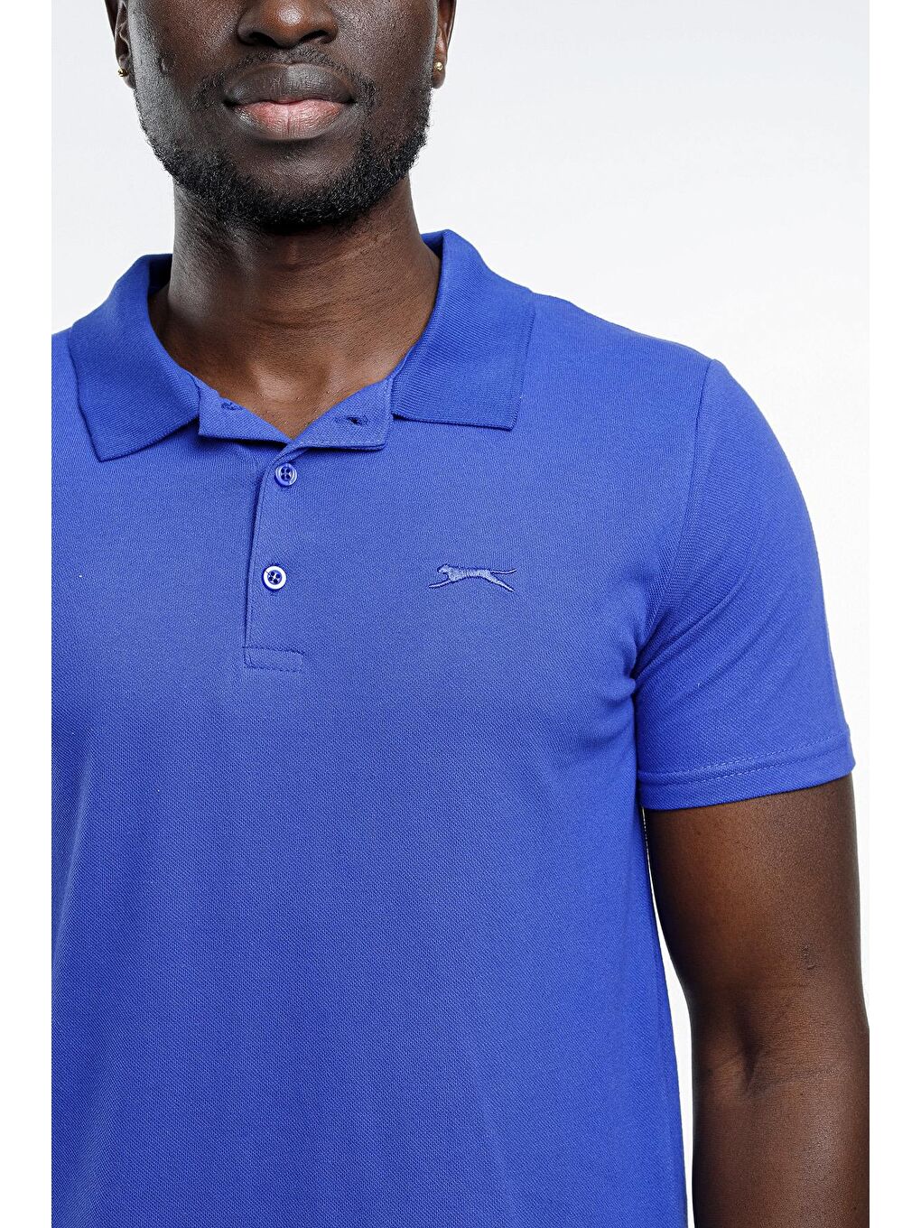 SOHO Erkek %100 Pamuk Tişört Saks Mavi-4