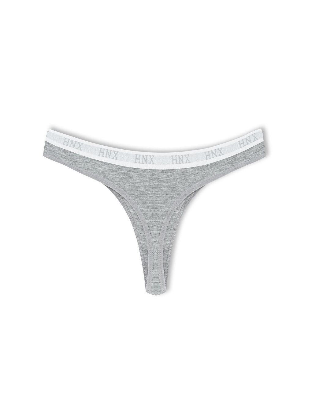 Siyah Pamuklu Beli Lastikli Basic Kadın Tanga Külot 3'lü-5