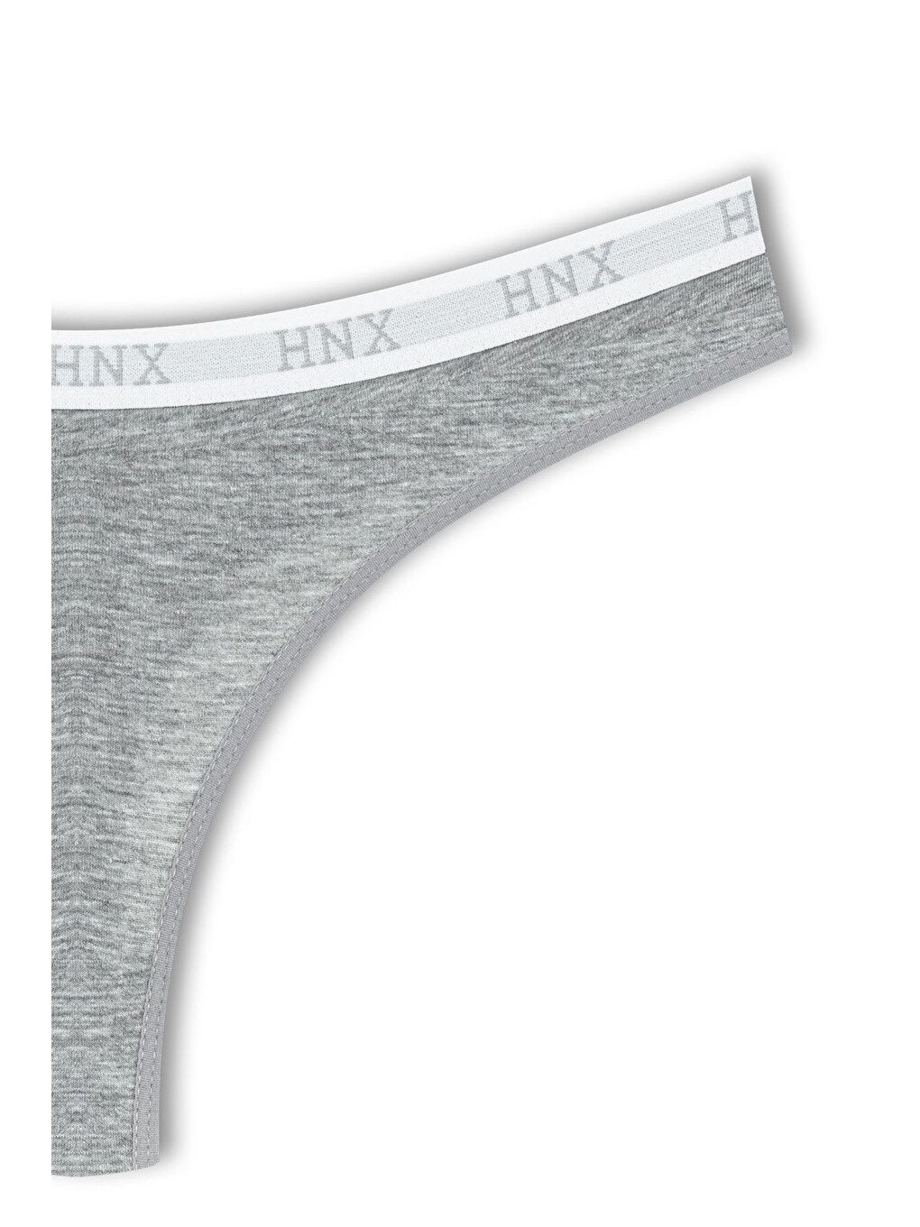 Siyah Pamuklu Beli Lastikli Basic Kadın Tanga Külot 3'lü-6