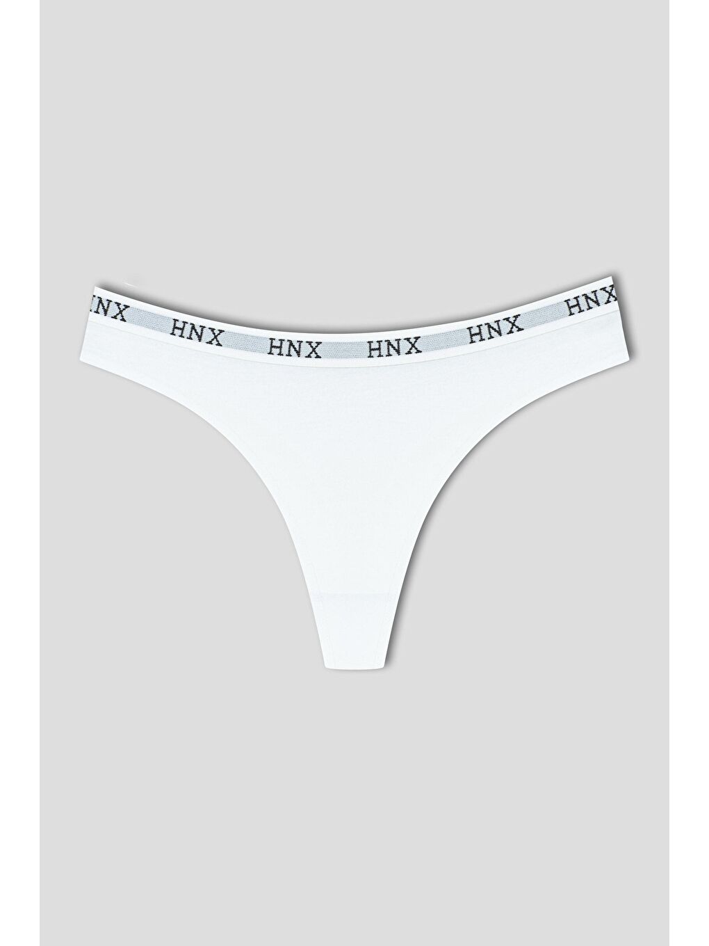 Siyah Pamuklu Beli Lastikli Basic Kadın Tanga Külot 3'lü-7