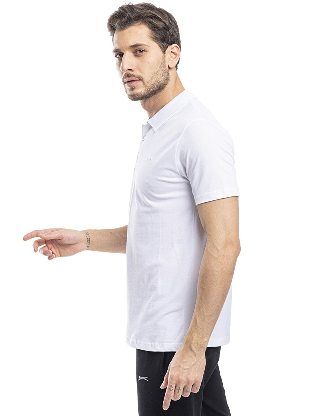 SOHO Erkek %100 Pamuk Tişört Beyaz-3