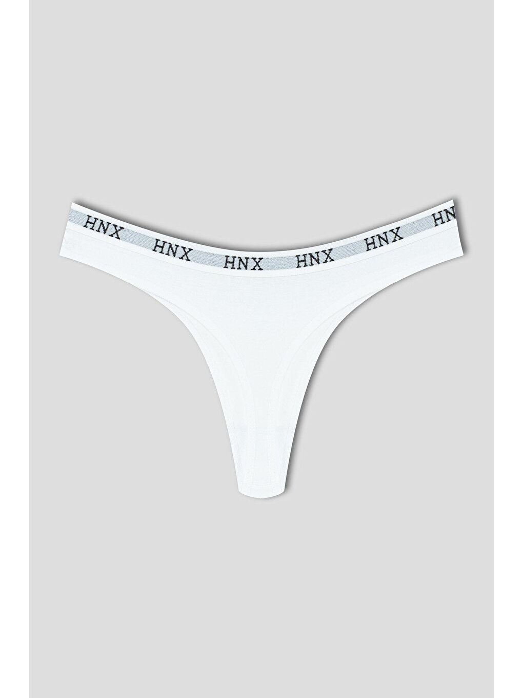 Siyah Pamuklu Beli Lastikli Basic Kadın Tanga Külot 3'lü-8