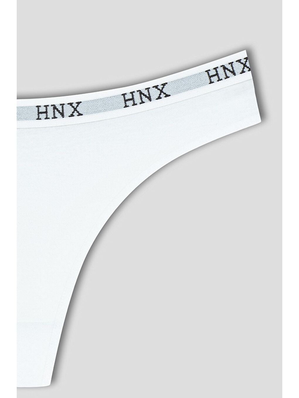 Siyah Pamuklu Beli Lastikli Basic Kadın Tanga Külot 3'lü-9