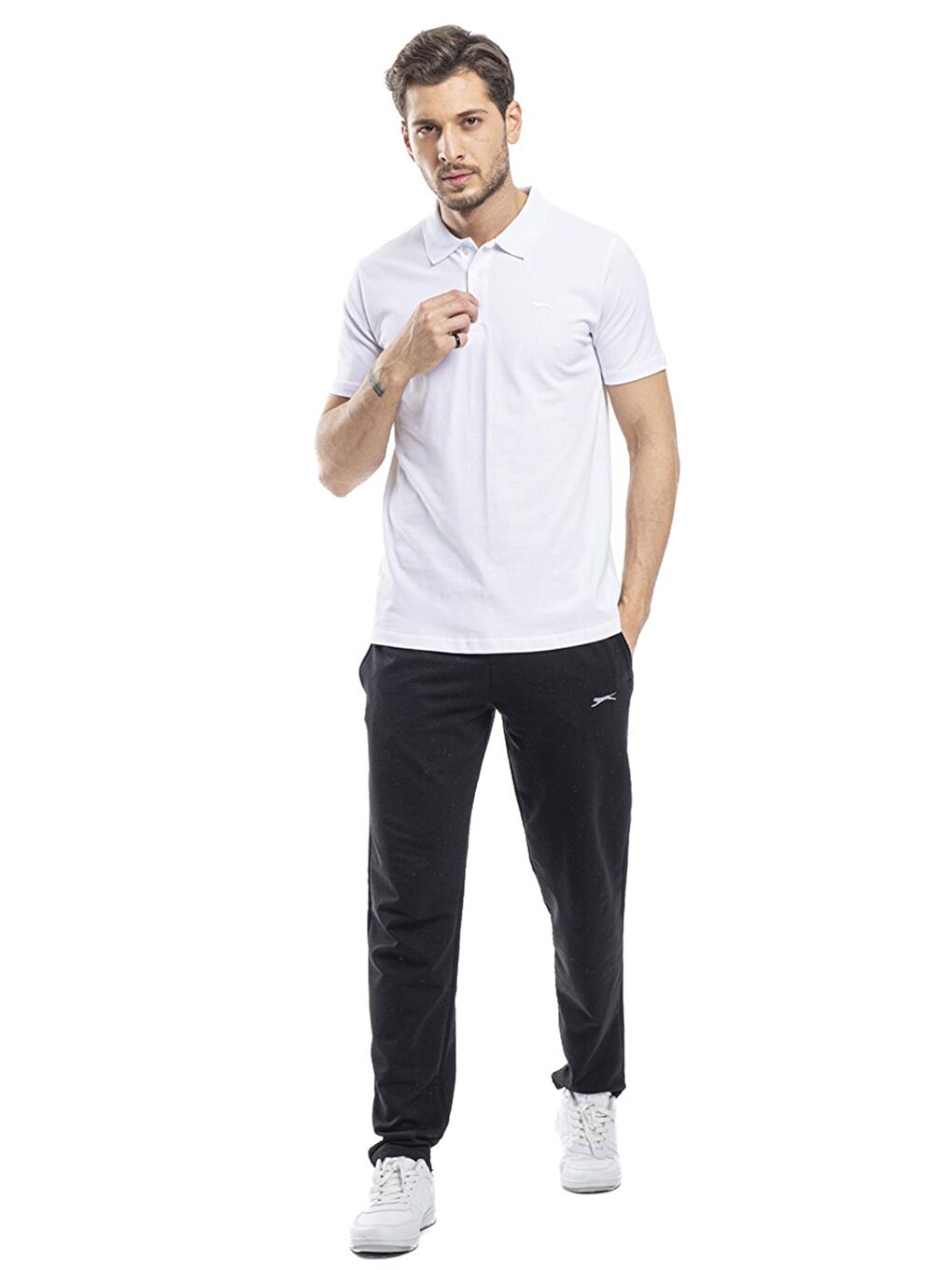 SOHO Erkek %100 Pamuk Tişört Beyaz-4