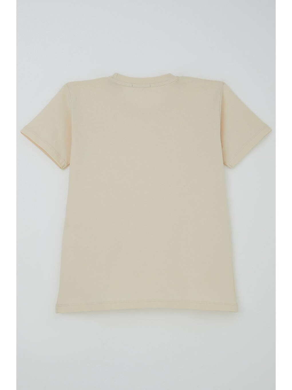 Ekru Erkek Çocuk Tişört Basic Krem (9-14 Yaş)-1