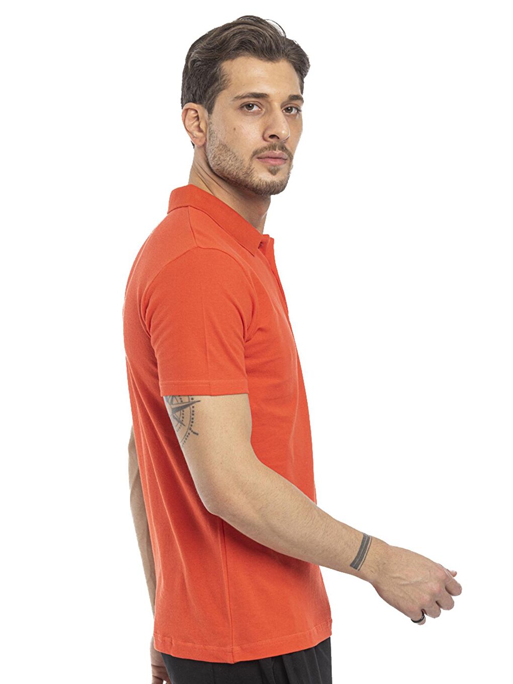 SOHO Erkek %100 Pamuk Tişört Mercan-3