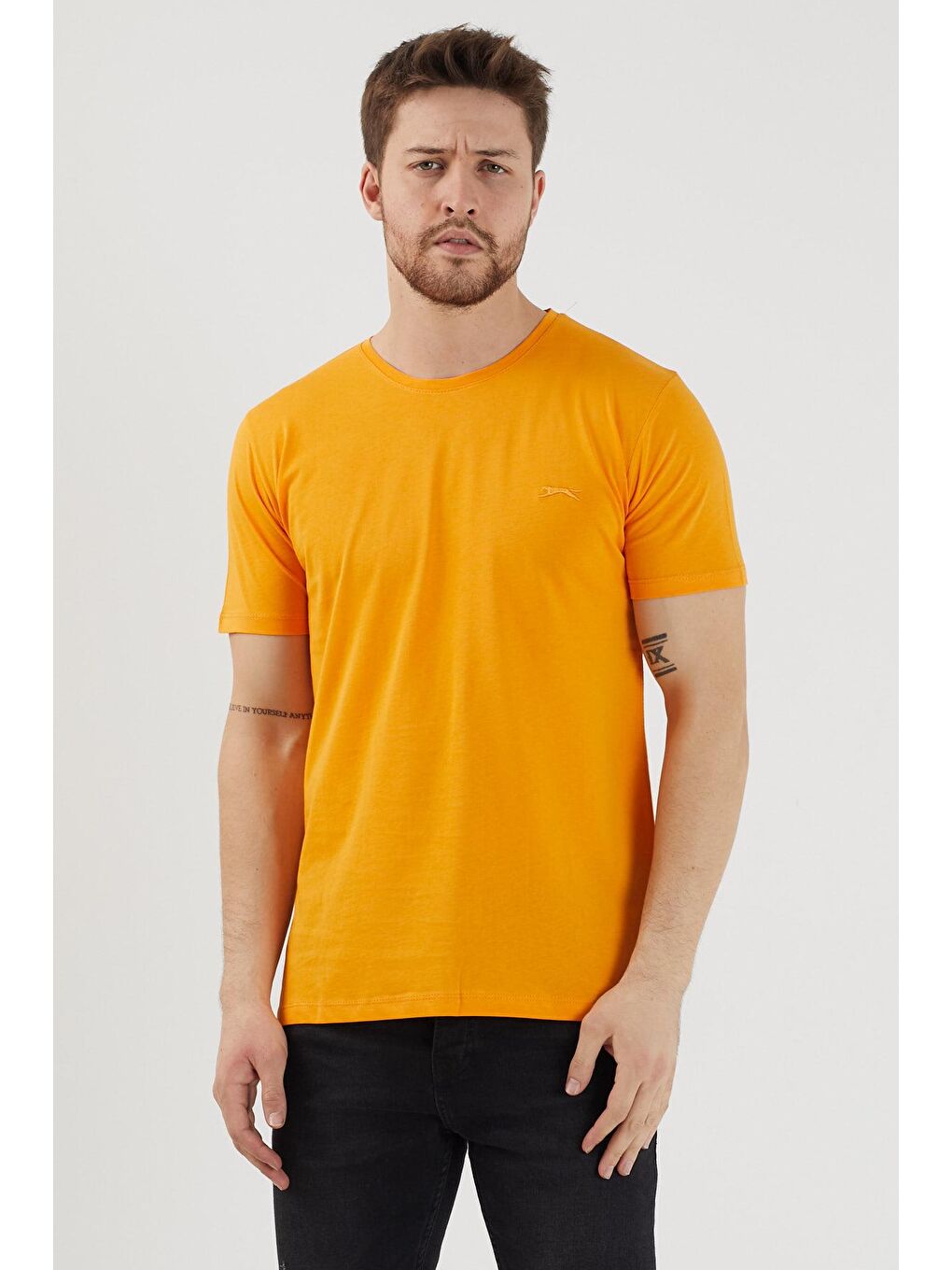 SLAZENGER Turuncu SANDER KTN Erkek T-Shirt Turuncu