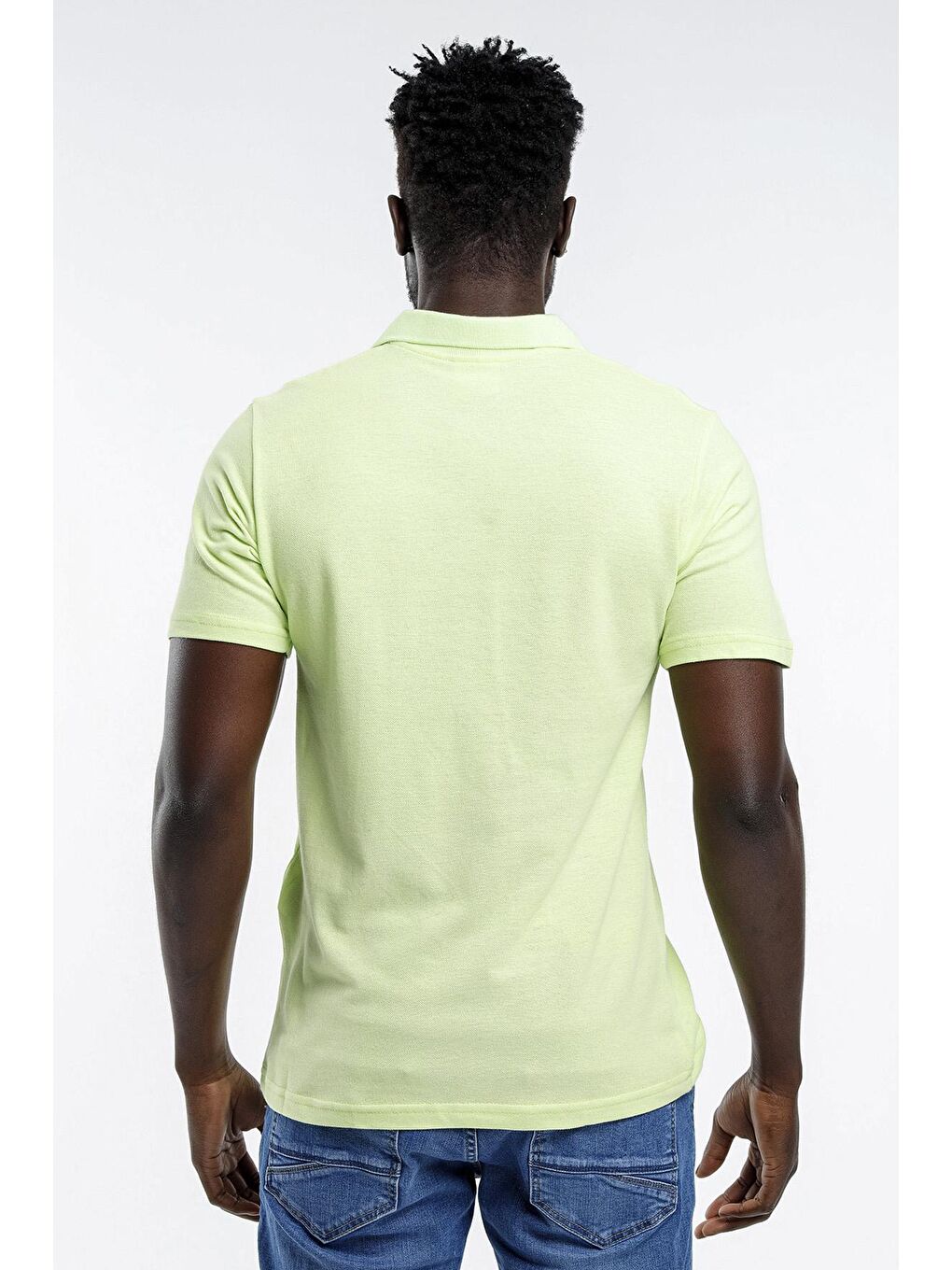 SOHO Erkek %100 Pamuk Tişört Açık Yeşil-2