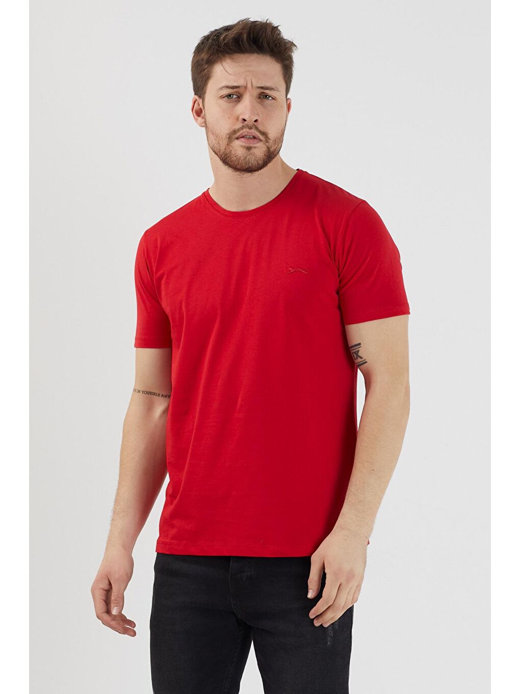 SLAZENGER Kırmızı SANDER KTN Erkek T-Shirt Kırmızı