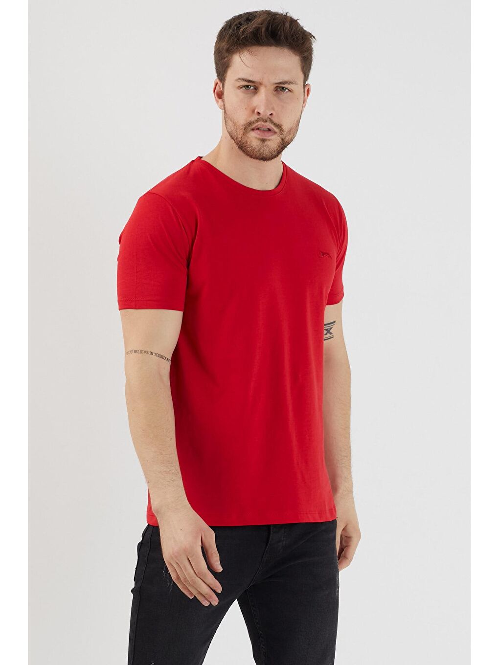 SLAZENGER Kırmızı SANDER KTN Erkek T-Shirt Kırmızı - 1