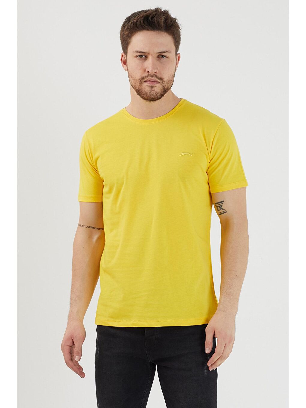 SLAZENGER Sarı SANDER KTN Erkek T-Shirt Sarı