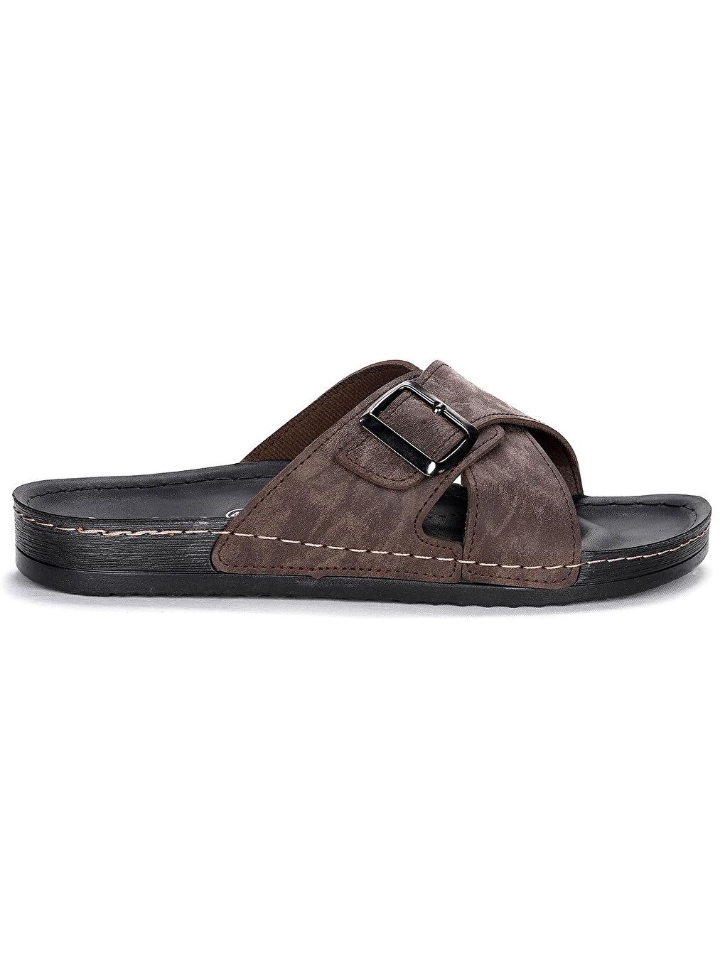 Kahverengi Günlük Kemerli Erkek Terlik Ary 36-486-3