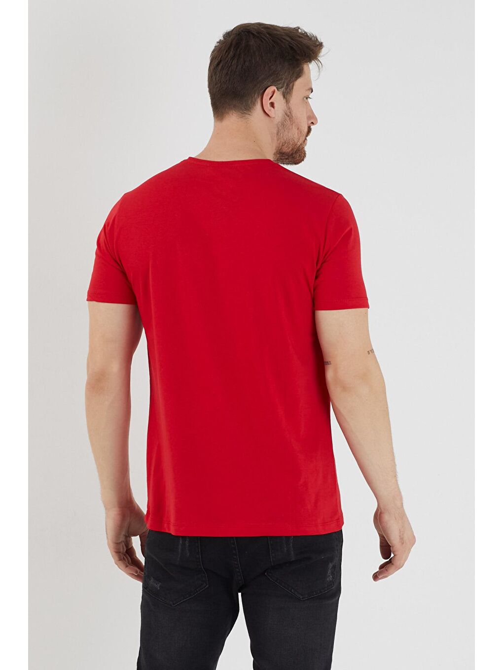 SLAZENGER Kırmızı SANDER KTN Erkek T-Shirt Kırmızı - 3