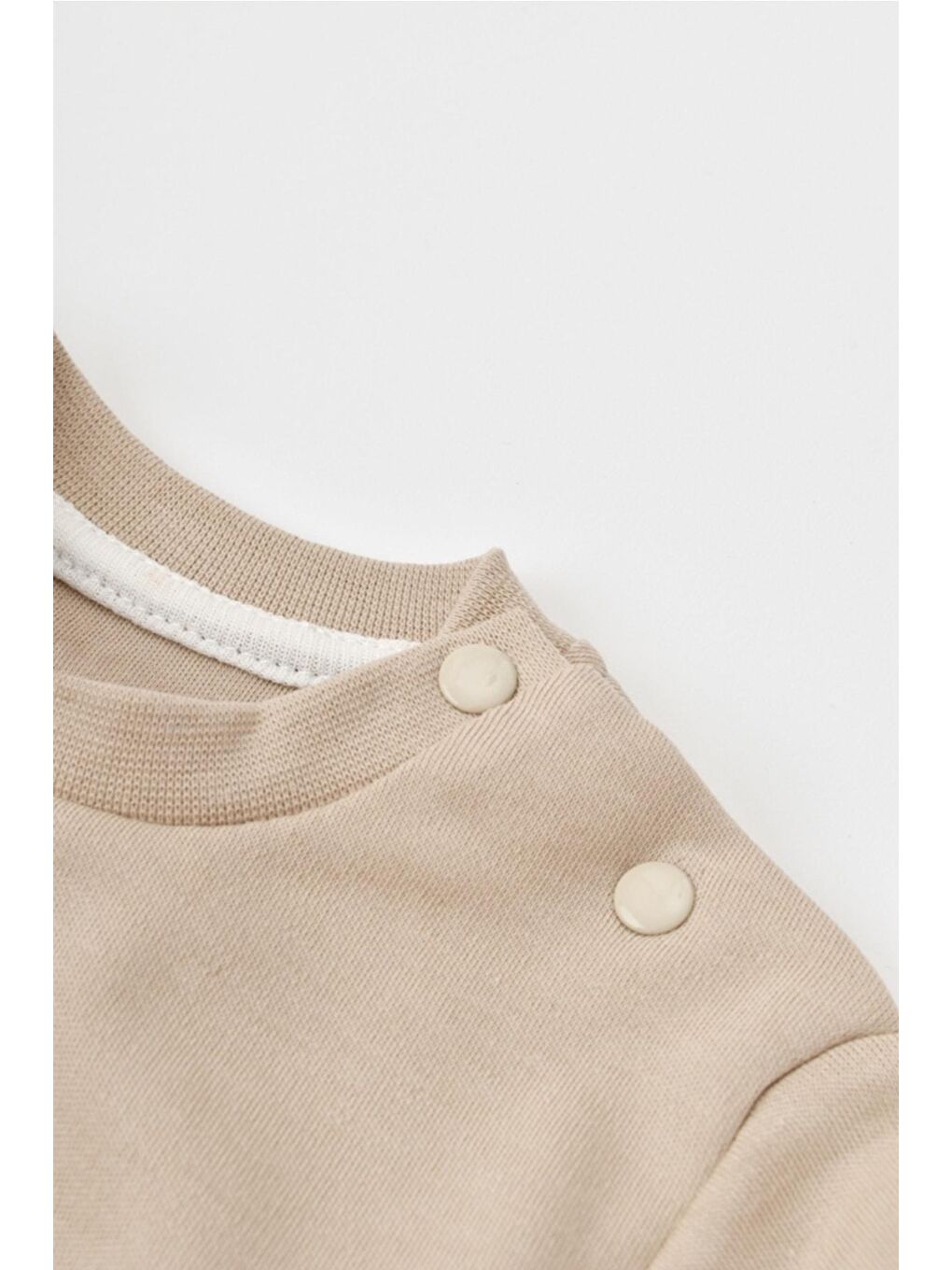 Bej Organik Zürafa Desenli Uzun Kollu Alt&üst Takım csy2013-3