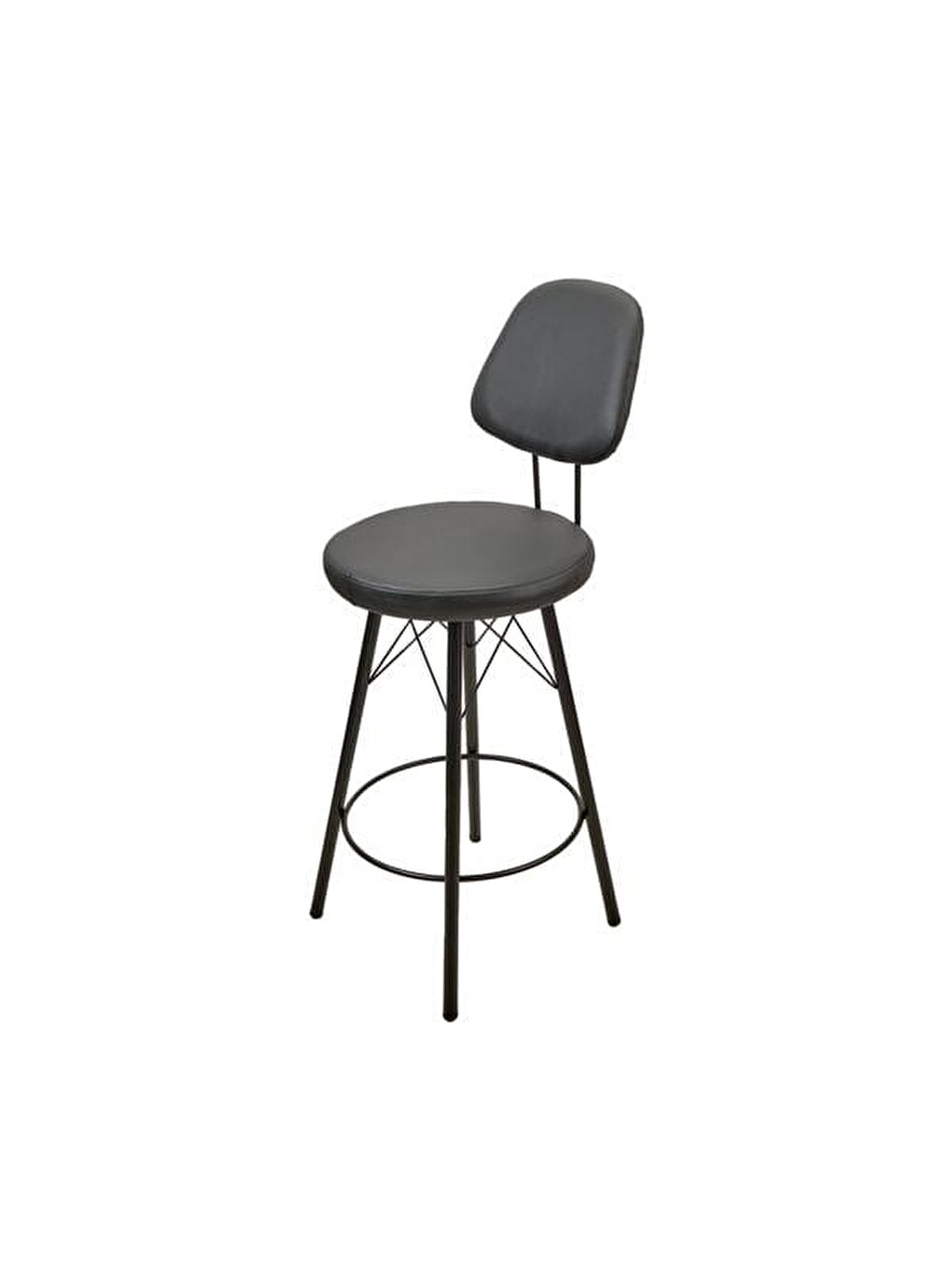 Soho Metal Bar Taburesi - Siyah - 102,5x38x38 Cm-2