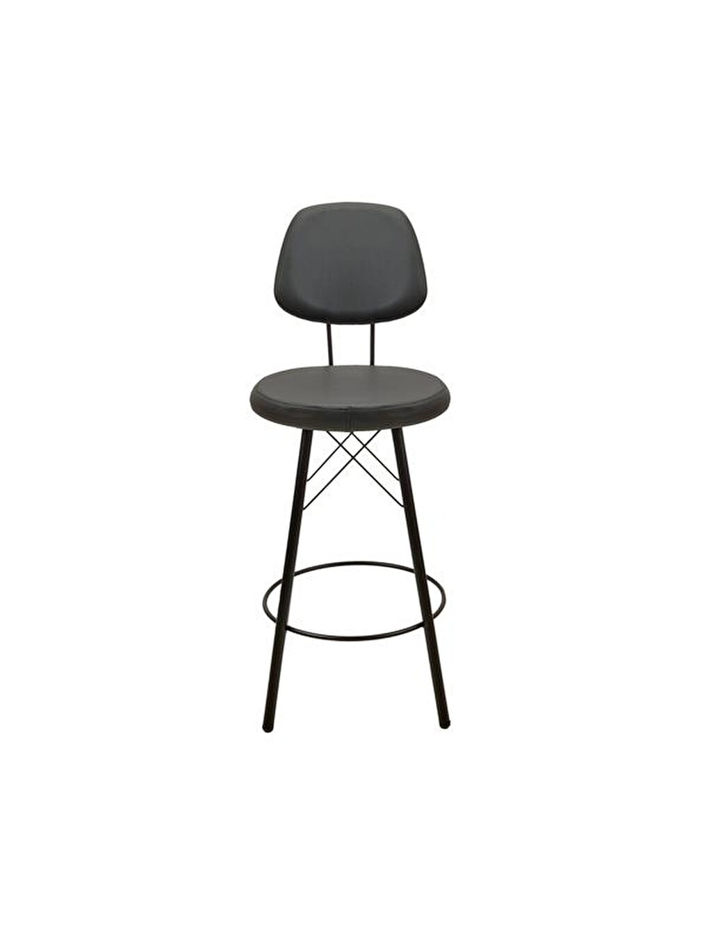 Soho Metal Bar Taburesi - Siyah - 102,5x38x38 Cm-3