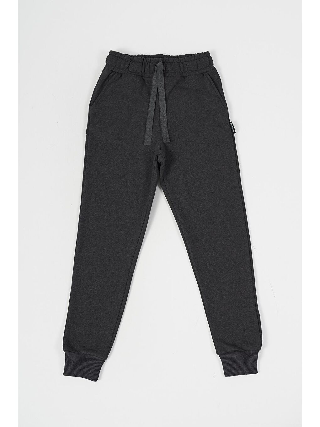 Siyah-Lacivert-Antrasit Kalın Pamuklu Beli ve Paçası Lastikli Cepli 3'lü Erkek Çocuk Eşofman Altı-3