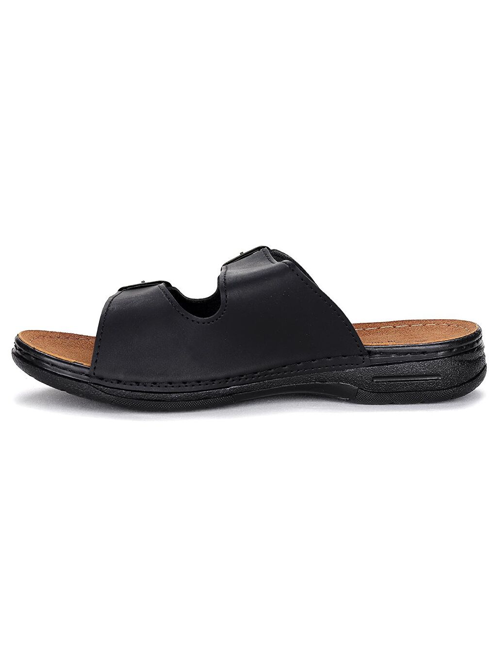 Siyah Günlük Kemerli Erkek Terlik Ary 12-004-4