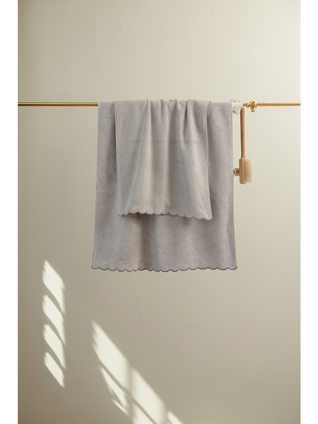 Gri Lindy Bambu El Havlusu 50x90 cm Cool Gray-3