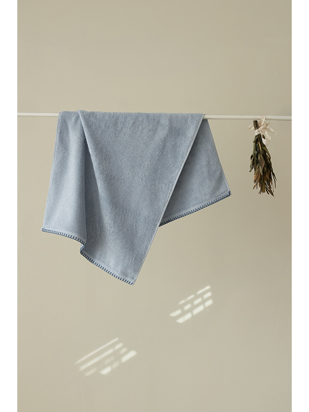 Mavi Shadow %100 Pamuk El Havlusu 50x90 cm Misty Blue-5