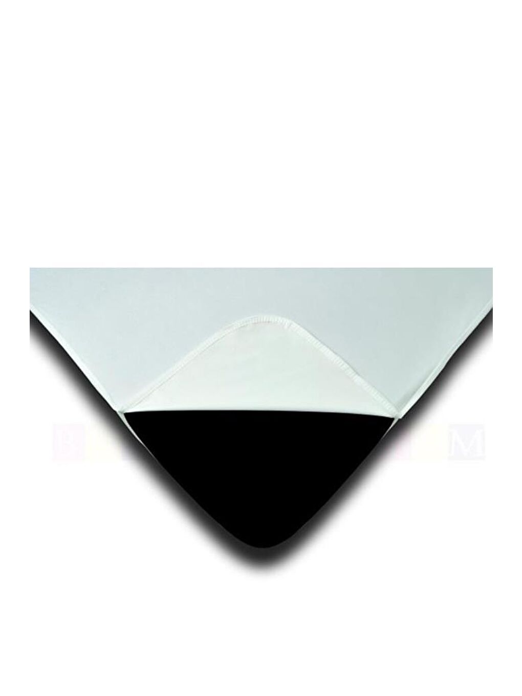 Beyaz Pamuklu Sıvı Geçirmez Ped 100x200 Cm Tek Kişilik Alez