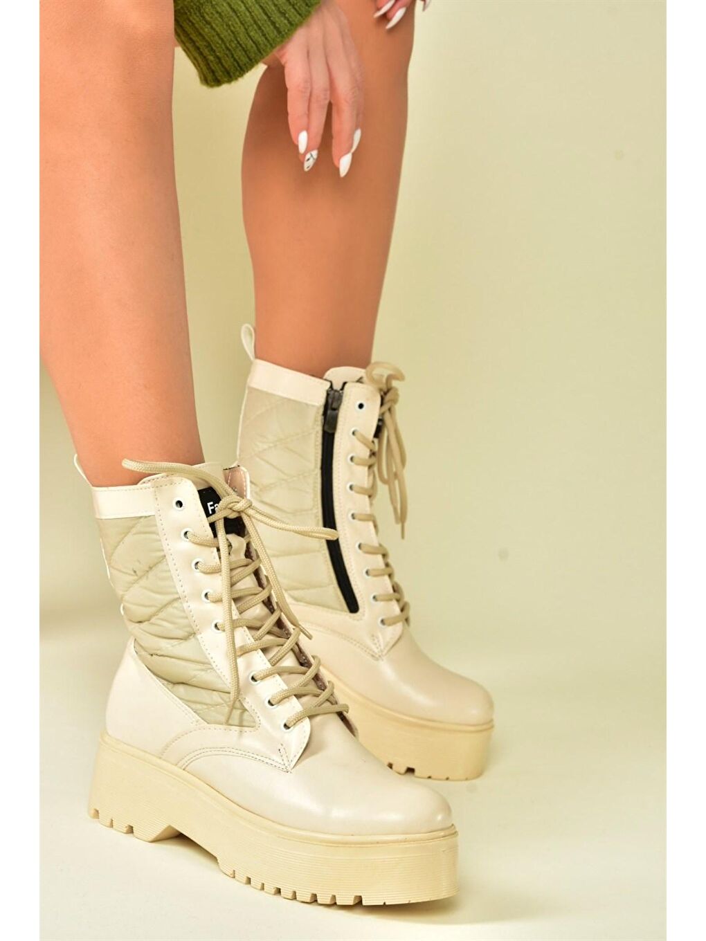 Bej N2390025 Ten Kadın Bot-2