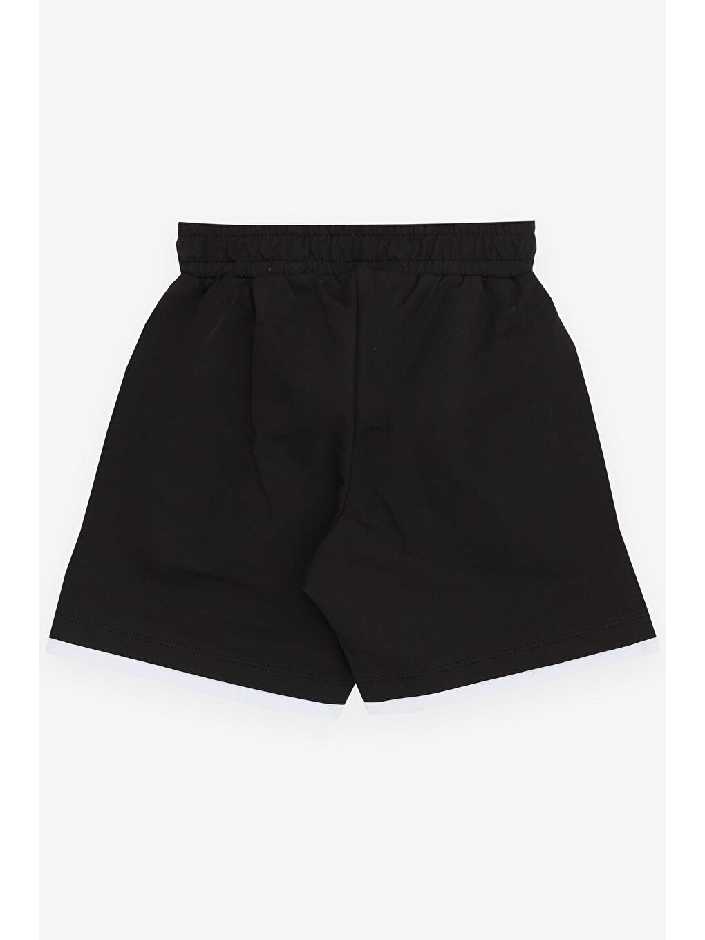 Erkek Çocuk Şort Cepli Aksesuarlı Siyah (3-7 Yaş)