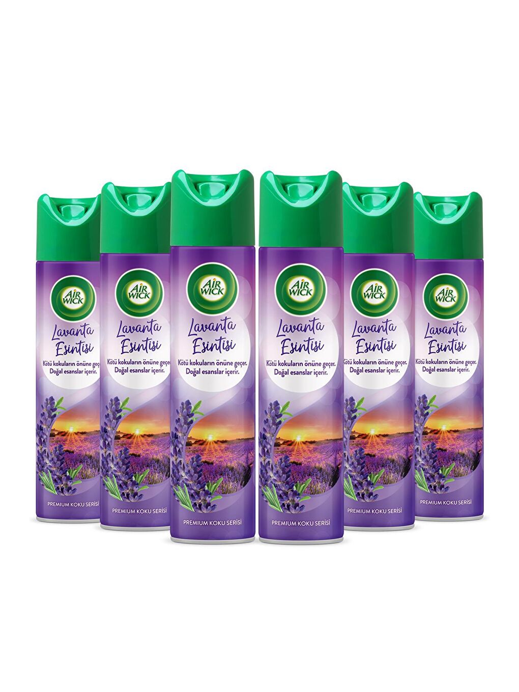 Air Wick Renksiz Sprey Aerosol Lavanta Esintisi Oda Kokusu (6 x 300 ml) - 1