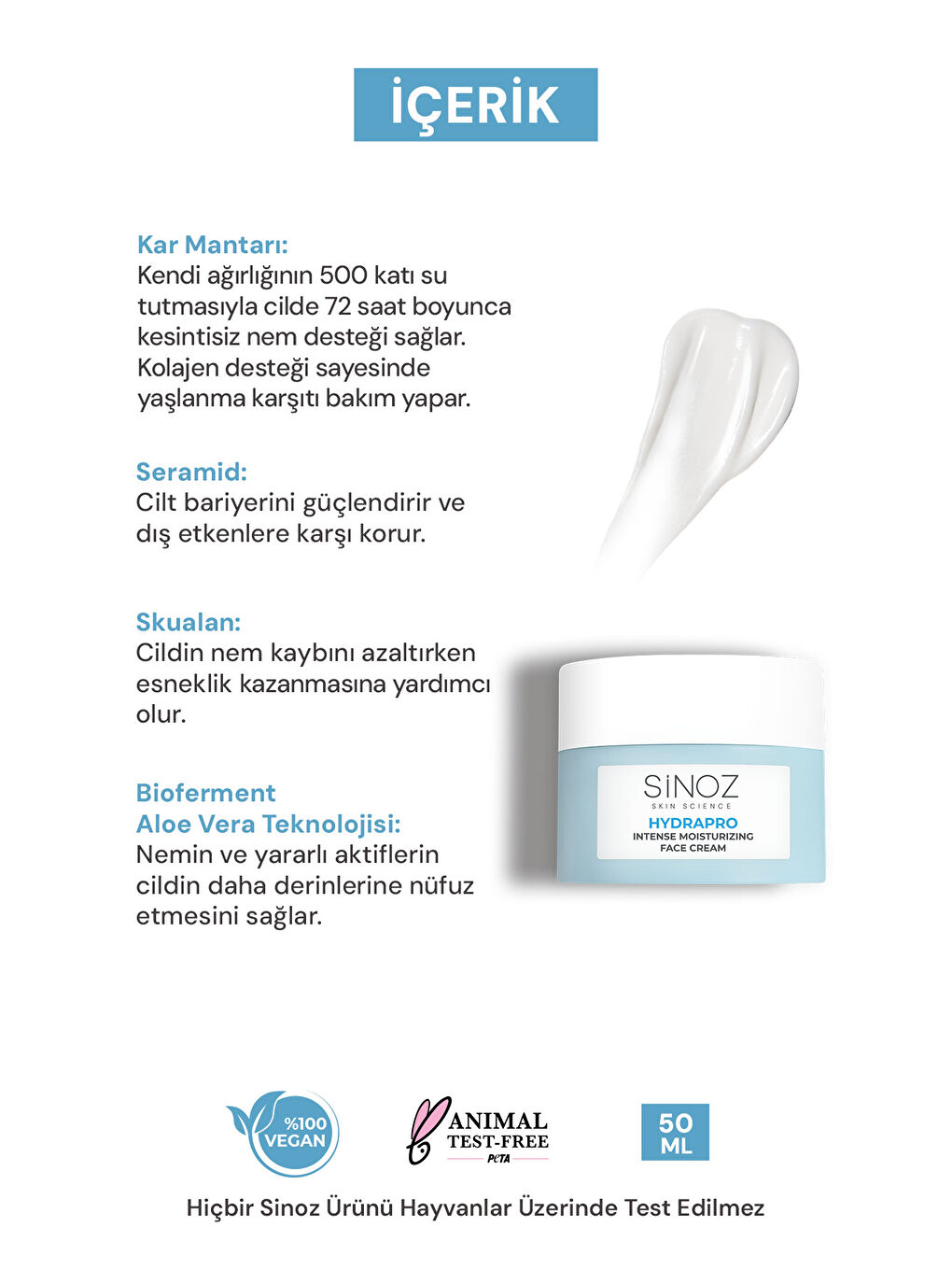 Hydrapro Su Bazlı 72 Saat Yoğun Nemlendirici Yüz Bakım Kremi 50 Ml-2