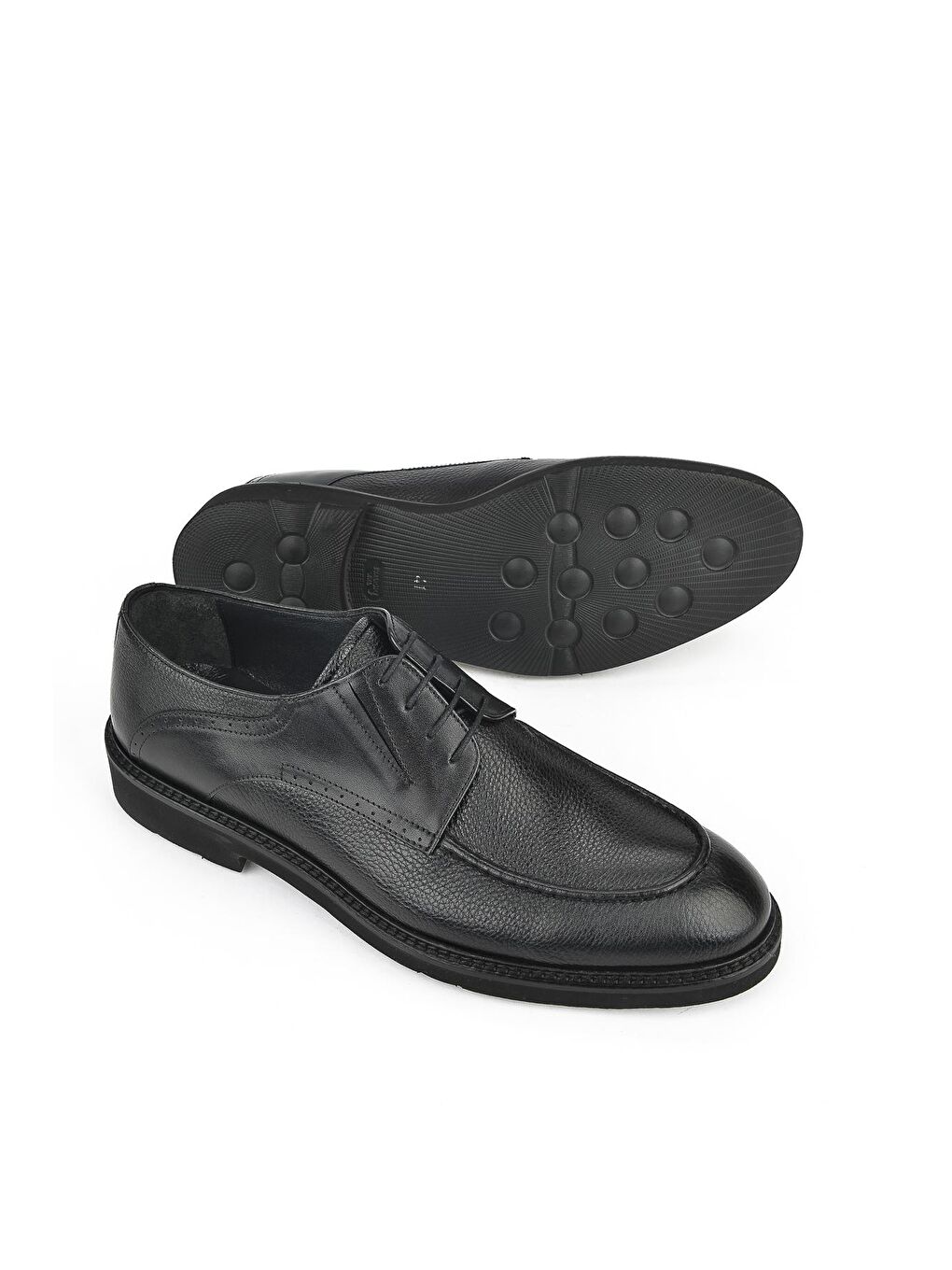 Erkek Hakiki Deri Ayakkabı 123145 620 Siyah-3