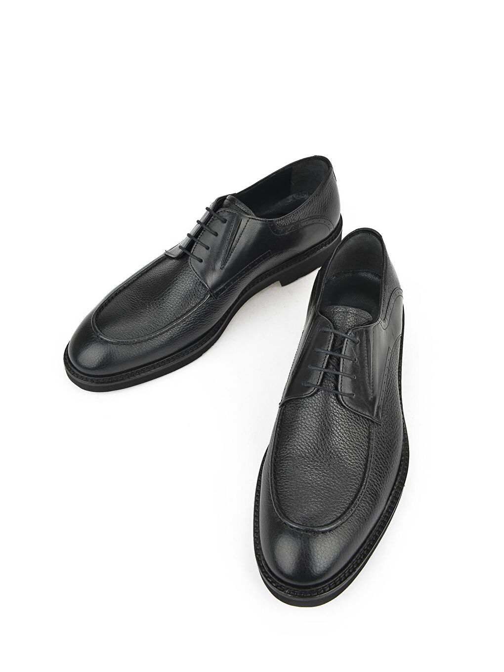 Erkek Hakiki Deri Ayakkabı 123145 620 Siyah-4