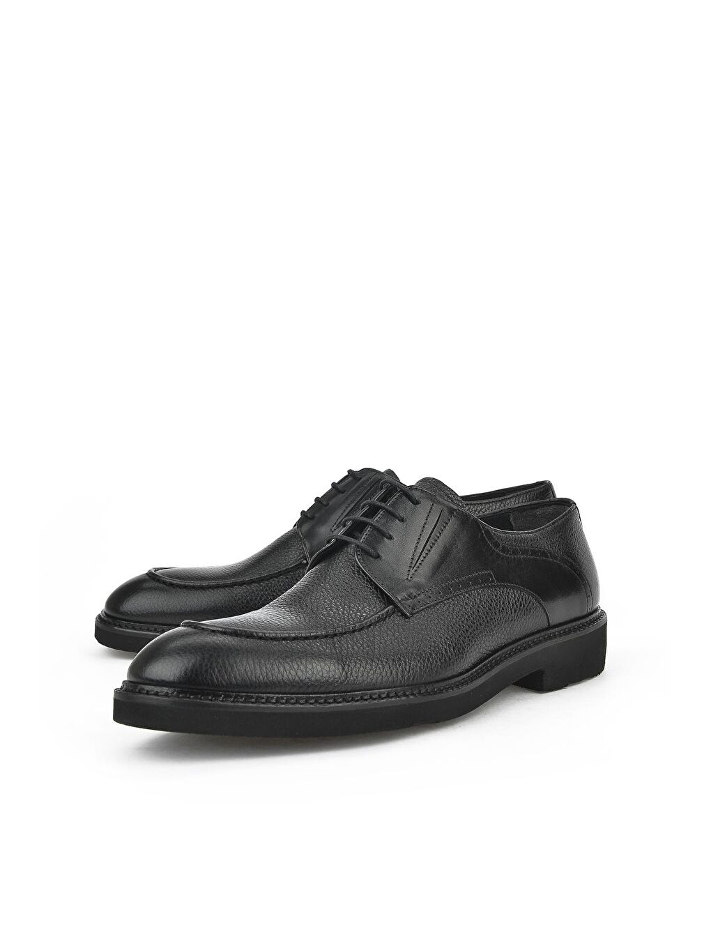 Erkek Hakiki Deri Ayakkabı 123145 620 Siyah-5