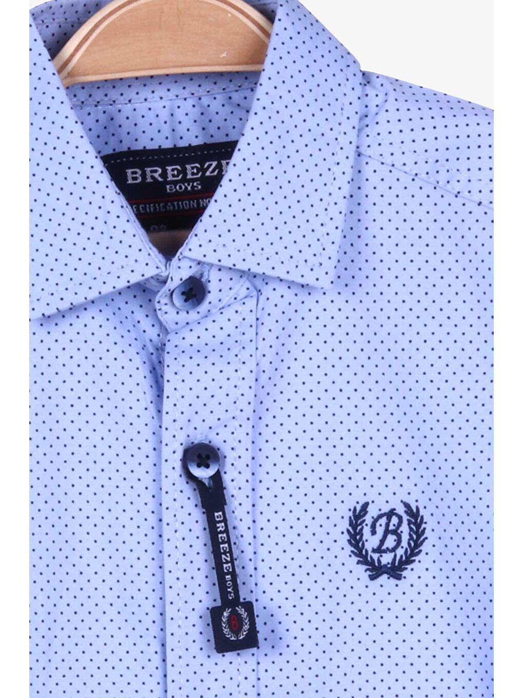 Erkek Çocuk Gömlek Puantiyeli Mavi (3-6 Yaş)-2
