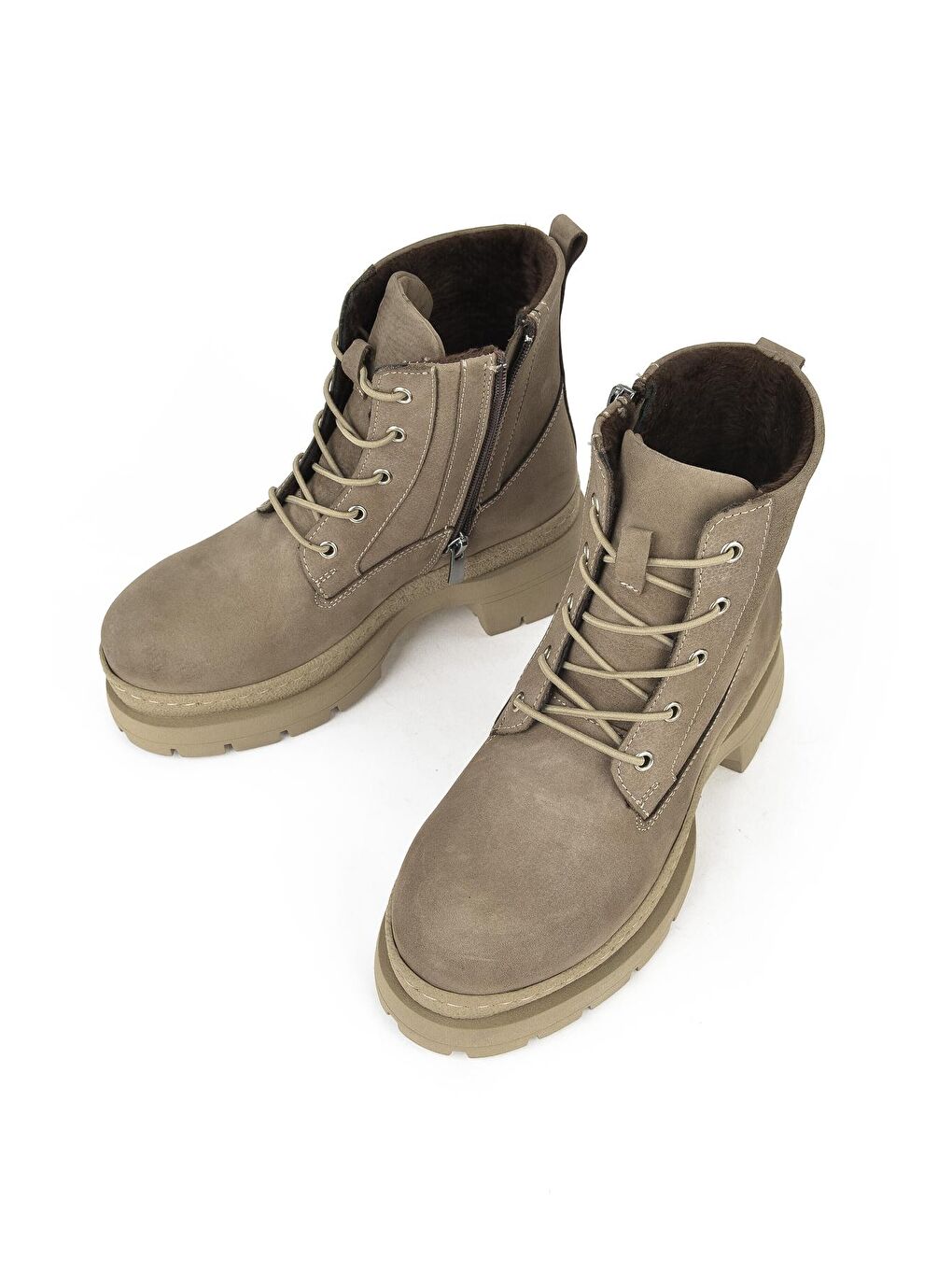 Bej Kadın Hakiki Deri Bot 13319Z663252 Vizon-3