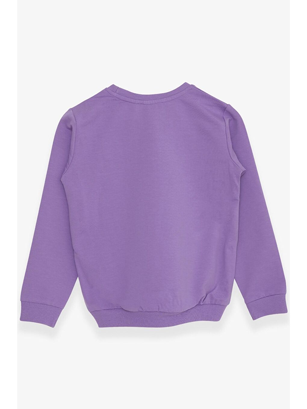 Kız Çocuk Sweatshirt Renkli Oje Baskılı Lila (9 Yaş)-1