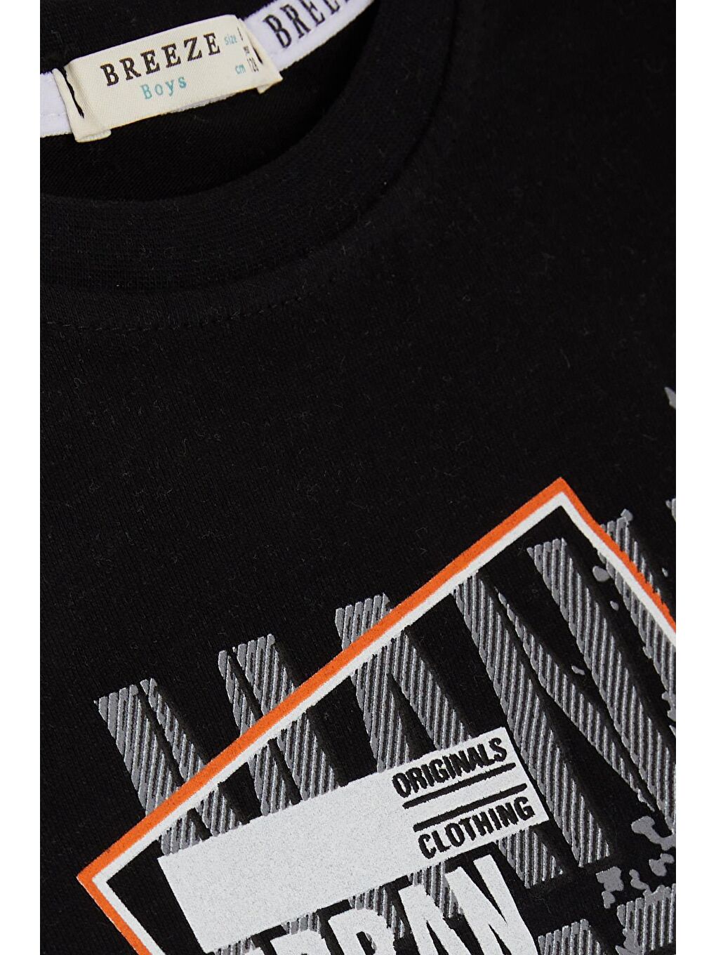 Erkek Çocuk Uzun Kollu Tişört Desenli Yazı Baskılı Siyah (6-10 Yaş)-2