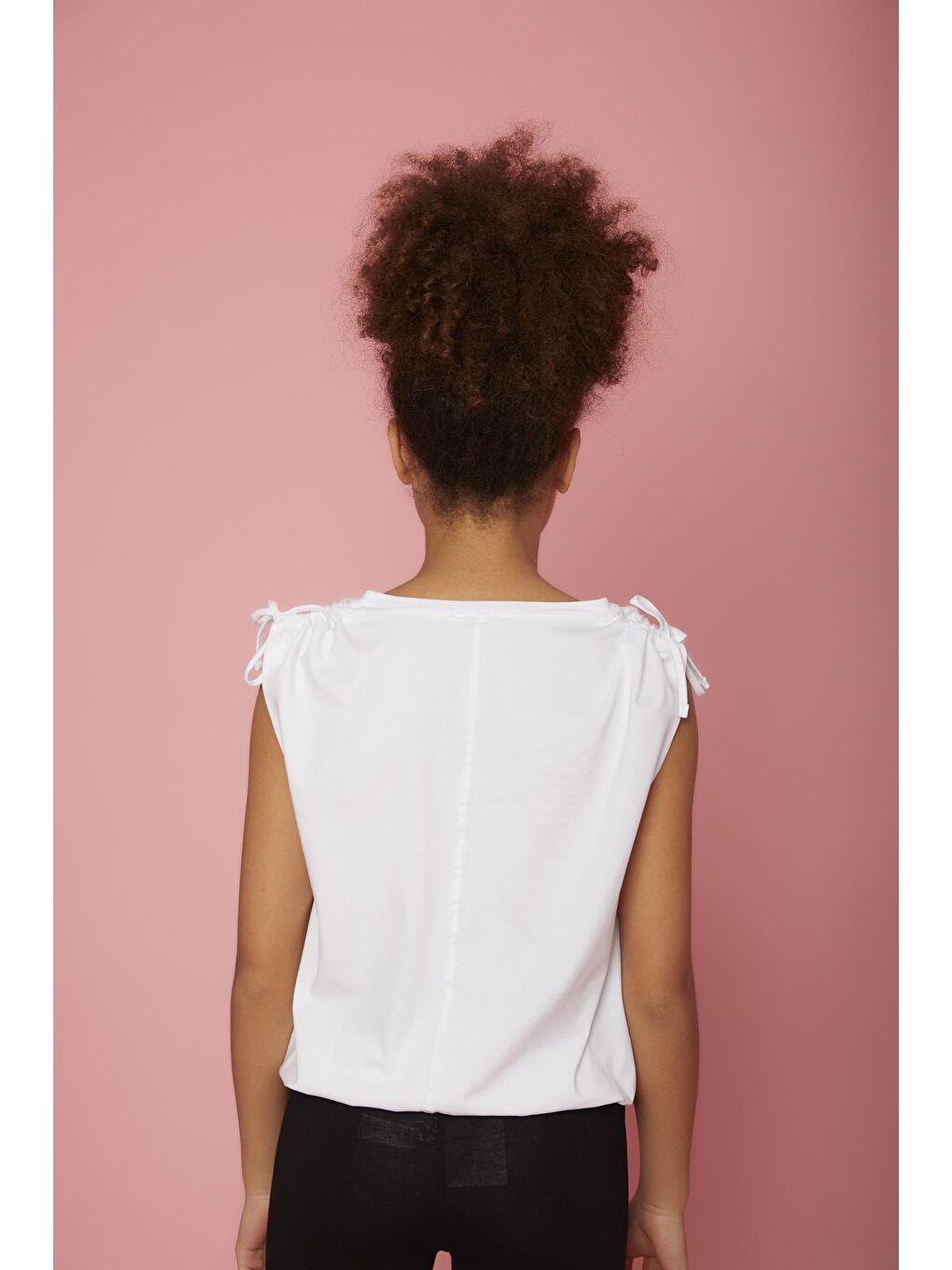 Beyaz Kız Çocuk Çizgi Film Anime Bluz-3