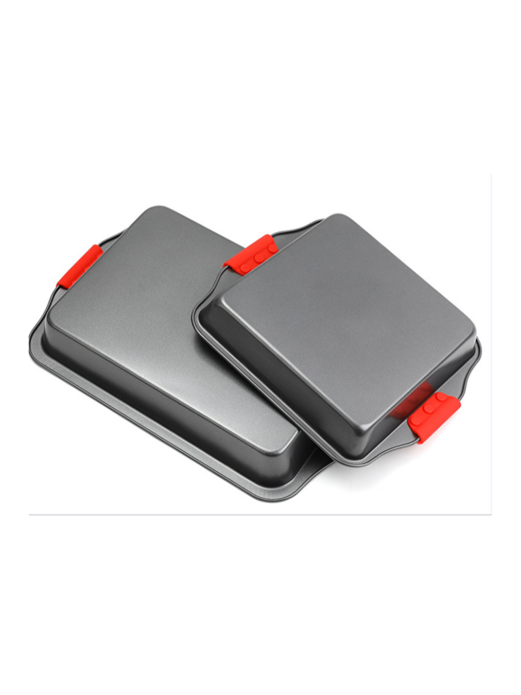 Antrasit Karbon Siyah Çelik Orta ve Büyük Boy Fırın Tepsisi 24 x 40 x 7 cm - 2 Adet-4