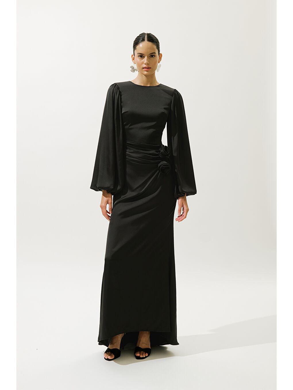 Leona Abiye Elbise Siyah